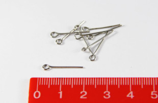 Штифт с петлей 18 мм 50 шт №02 под никель