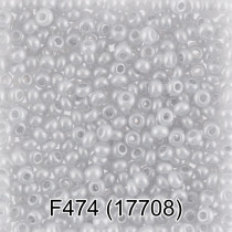 Бисер Чехия " GAMMA" круглый 6 10/ 0 2. 3 мм 5 г 1- й сорт F474 серый ( 17708 ) 