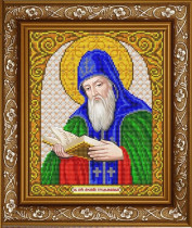 Рисунок на ткани для вышивки бисером ИС-4057 Святой Арсений Трудолюбивый 20х24,5см